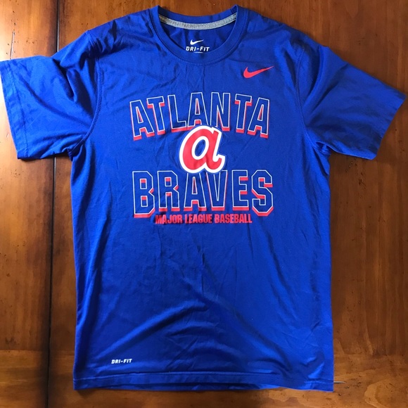 atlanta braves dri fit t shirt